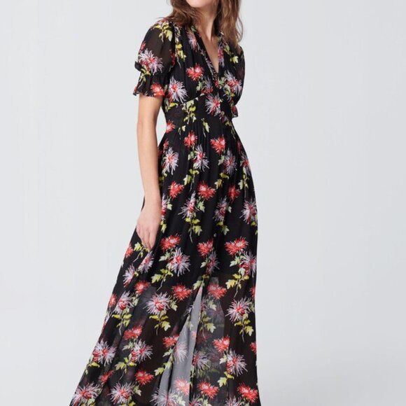 NWT Diane Von Furstenberg Erica Maxi Dress with pockets 🔥 - Picture 3 of 12